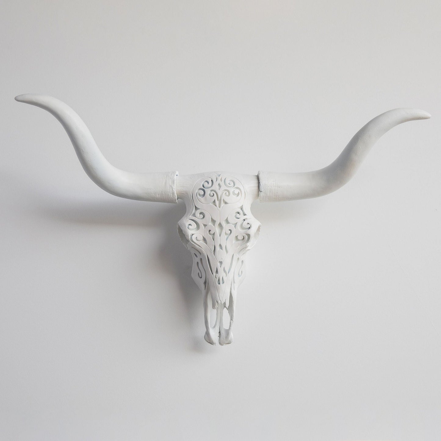 Faux Carved Texas Longhorn Skull-Wall Decor-tbgypsysoul