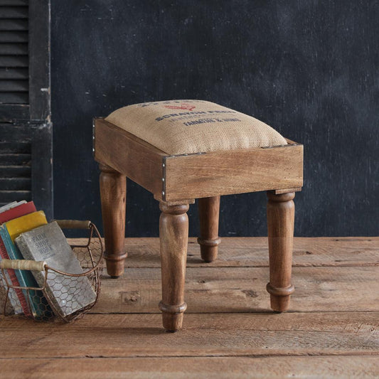 Feedsack Stool-Home Decor-tbgypsysoul