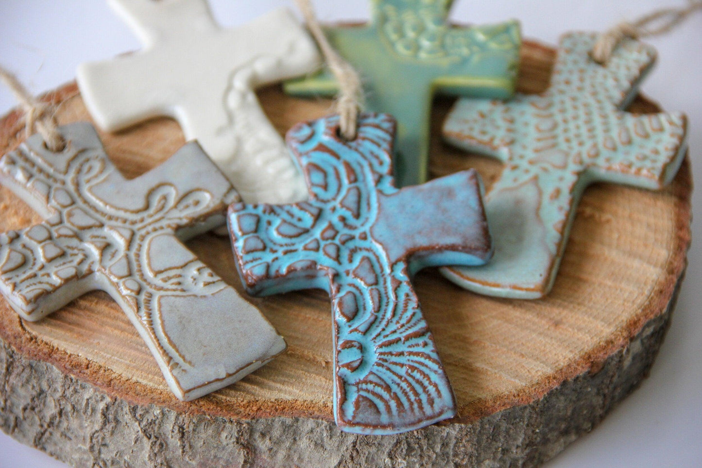 Flared Cross Ornament-Ceramic-tbgypsysoul