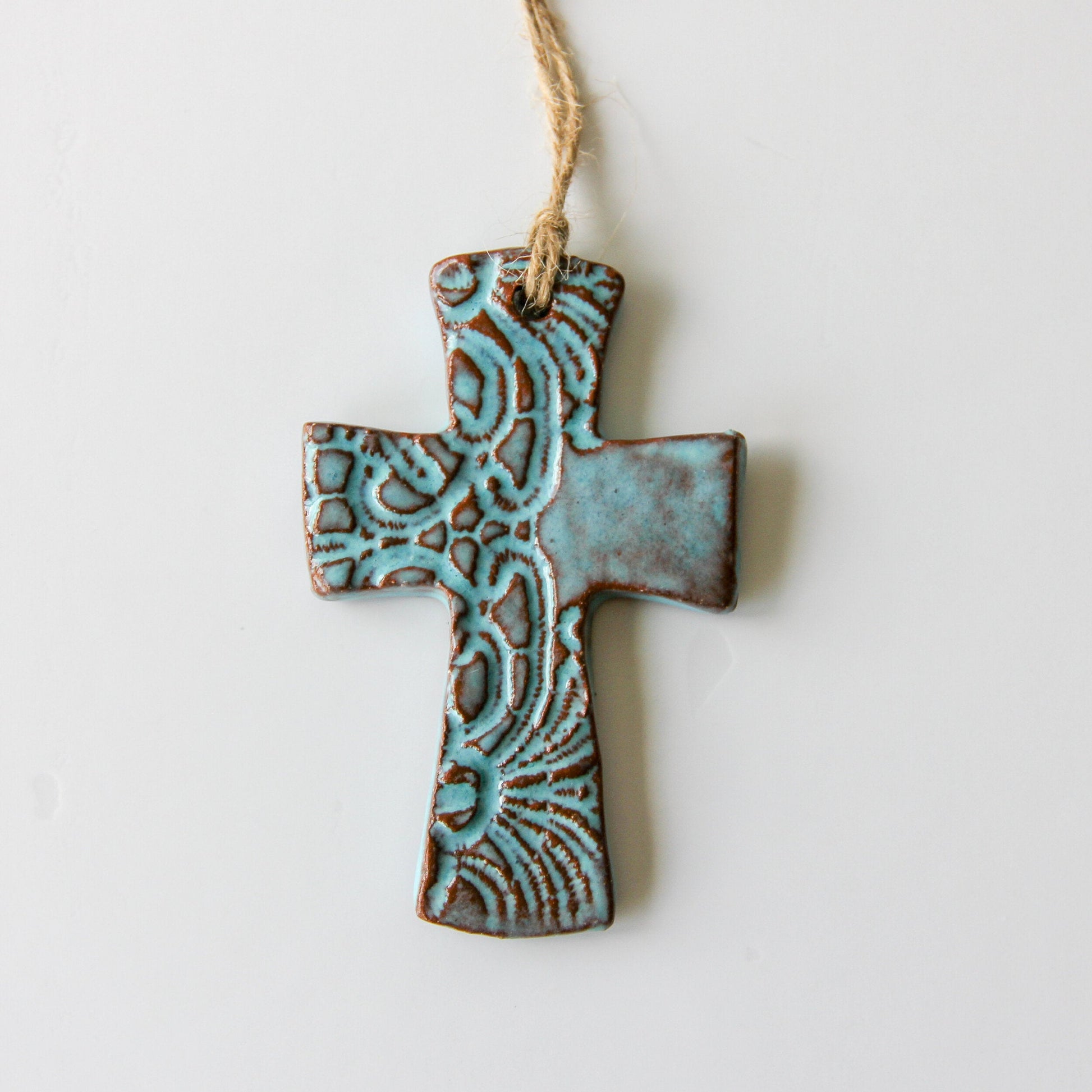 Flared Cross Ornament-Ceramic-tbgypsysoul
