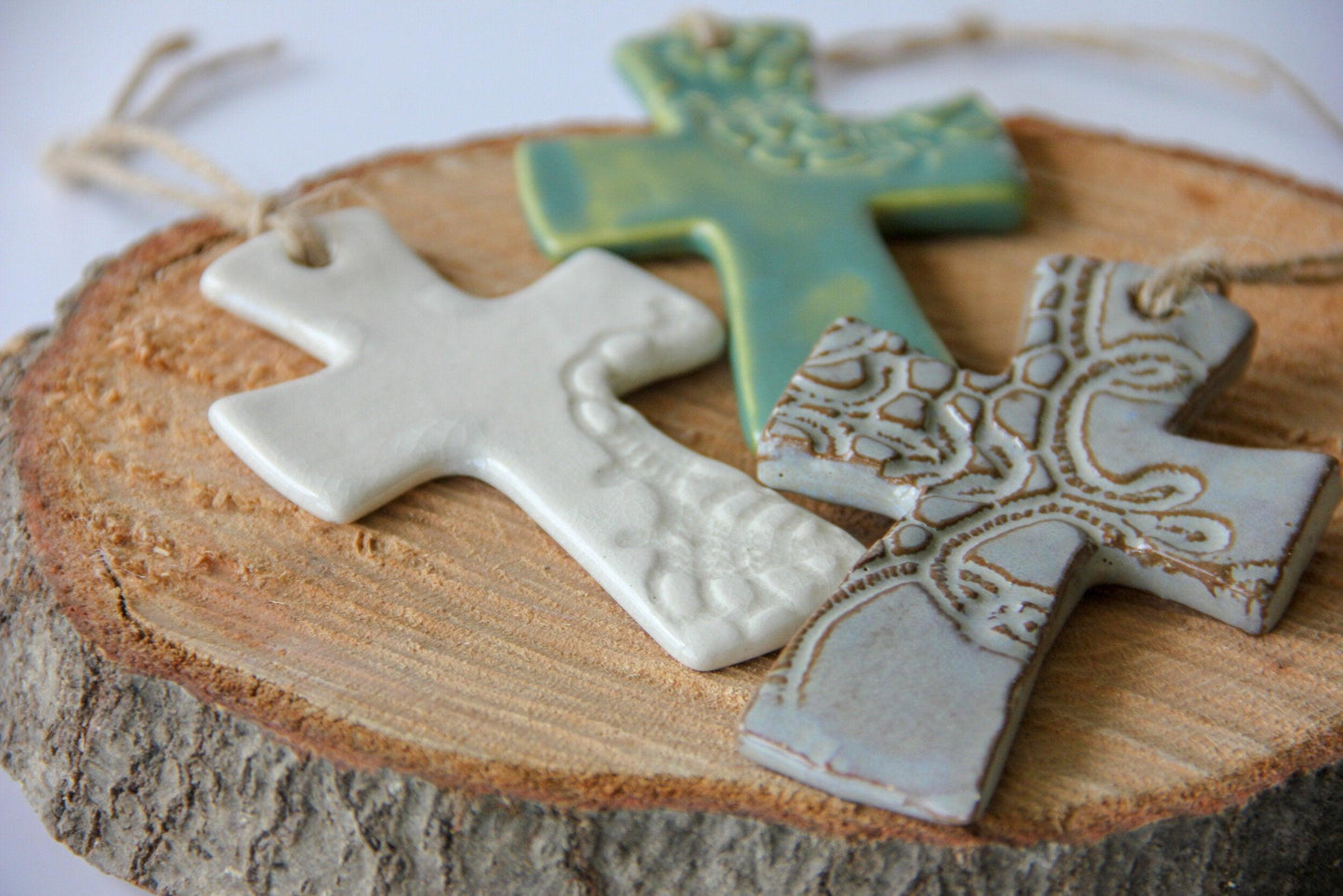 Flared Cross Ornament-Ceramic-tbgypsysoul