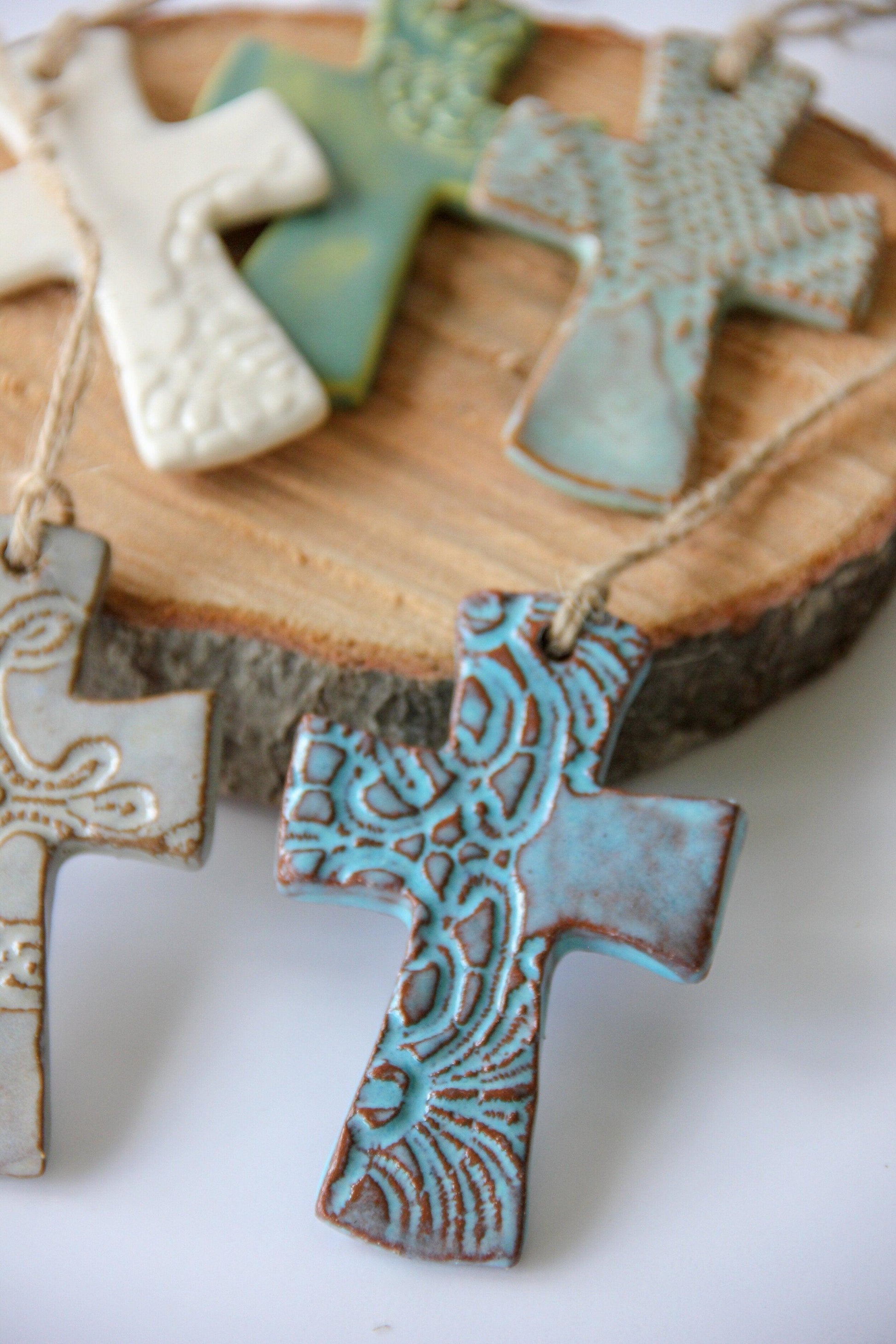 Flared Cross Ornament-Ceramic-tbgypsysoul