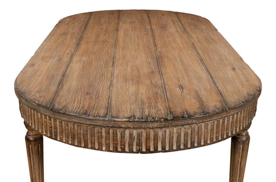 French Antique Reproduction Dining Table - White Glove Included-Dining Table-tbgypsysoul