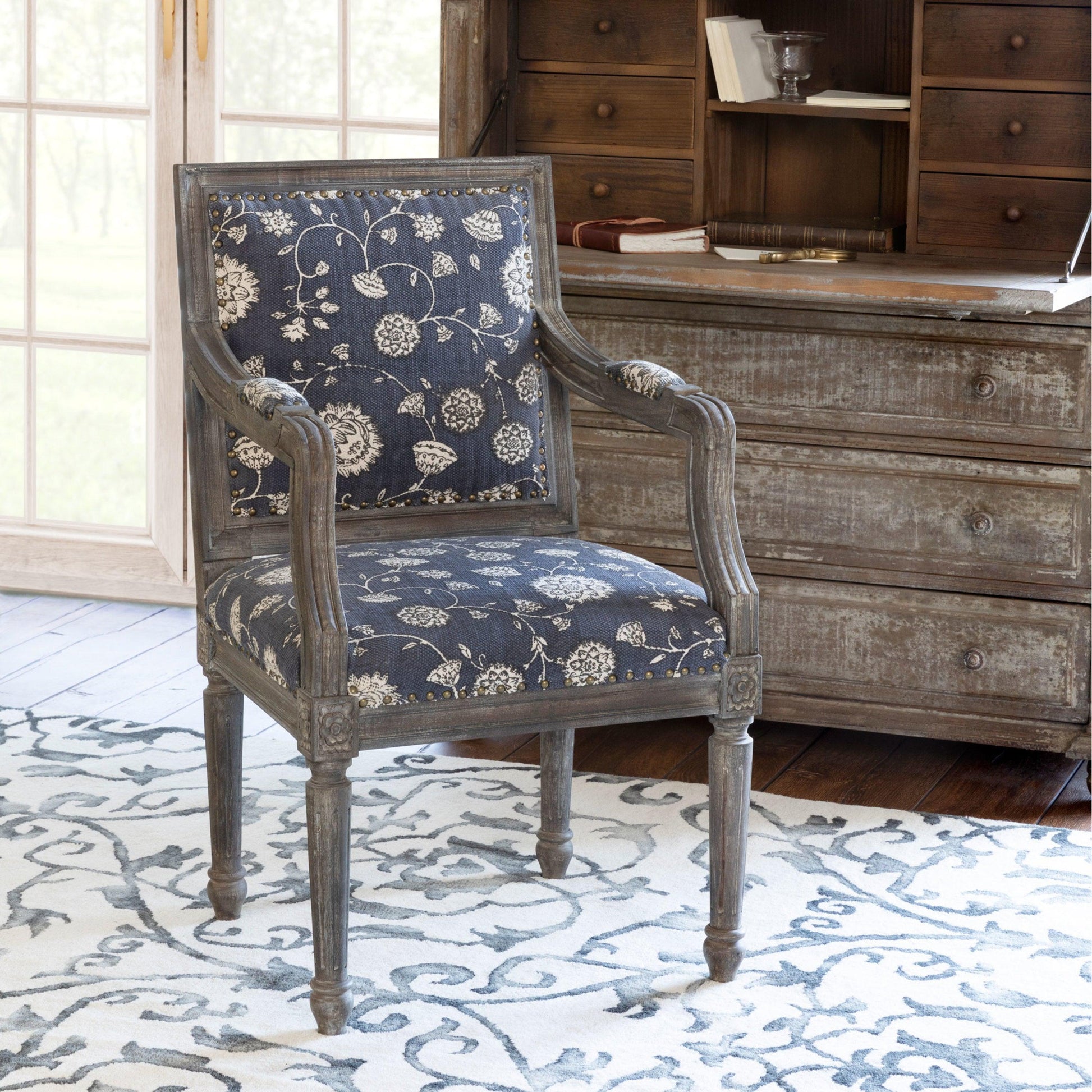 french-country-chateau-chair-accent-chair-park-hill-Threadbare Gypsy Soul