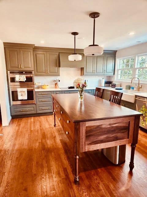 French Country Farmhouse Kitchen Island - Custom, Handmade; Choose your size, finish, and hardware-Kitchen Island-tbgypsysoul