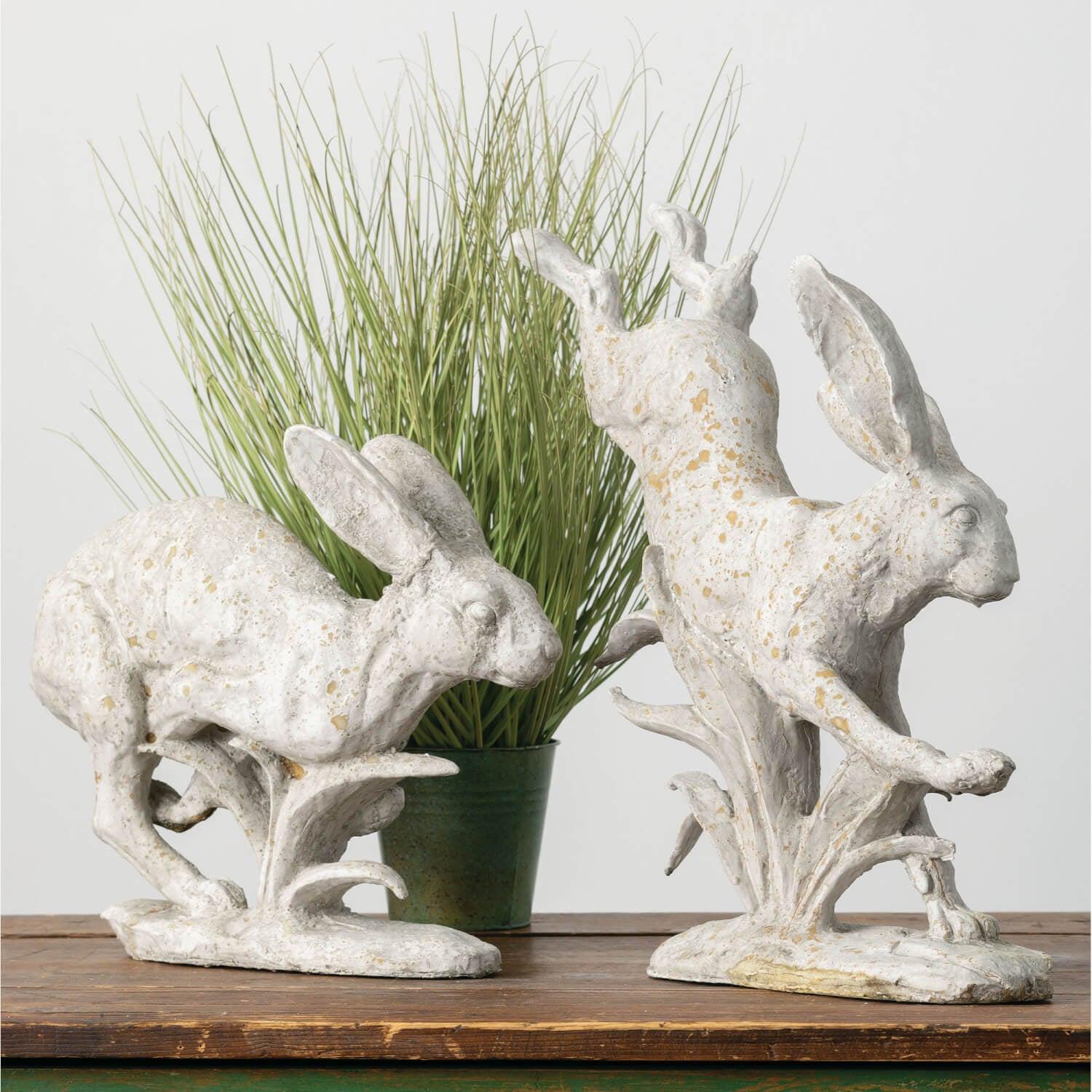 French Country Hares-Easter Home Decor-tbgypsysoul