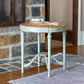 French-Style Painted Petite Round Table-Accent Table-tbgypsysoul