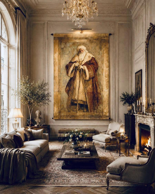 Giant Old World Santa Canvas Scroll-Wall Art-tbgypsysoul