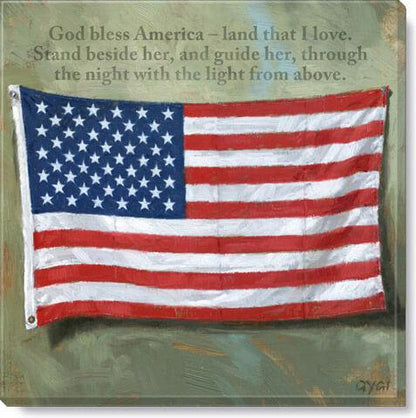 God Bless America Canvas Print-All Products-tbgypsysoul