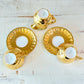 Gold Bavarian Footed Teacups, Saucers, and Pitcher-Teacup and Saucers-tbgypsysoul