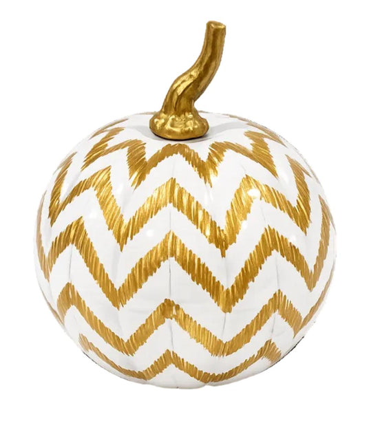 Gold Chevron Pumpkin-Shop-tbgypsysoul