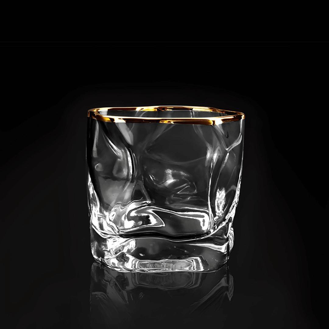 Gold Hoshi Japanese Crystal Whisky Glass-Whiskey Glass-tbgypsysoul