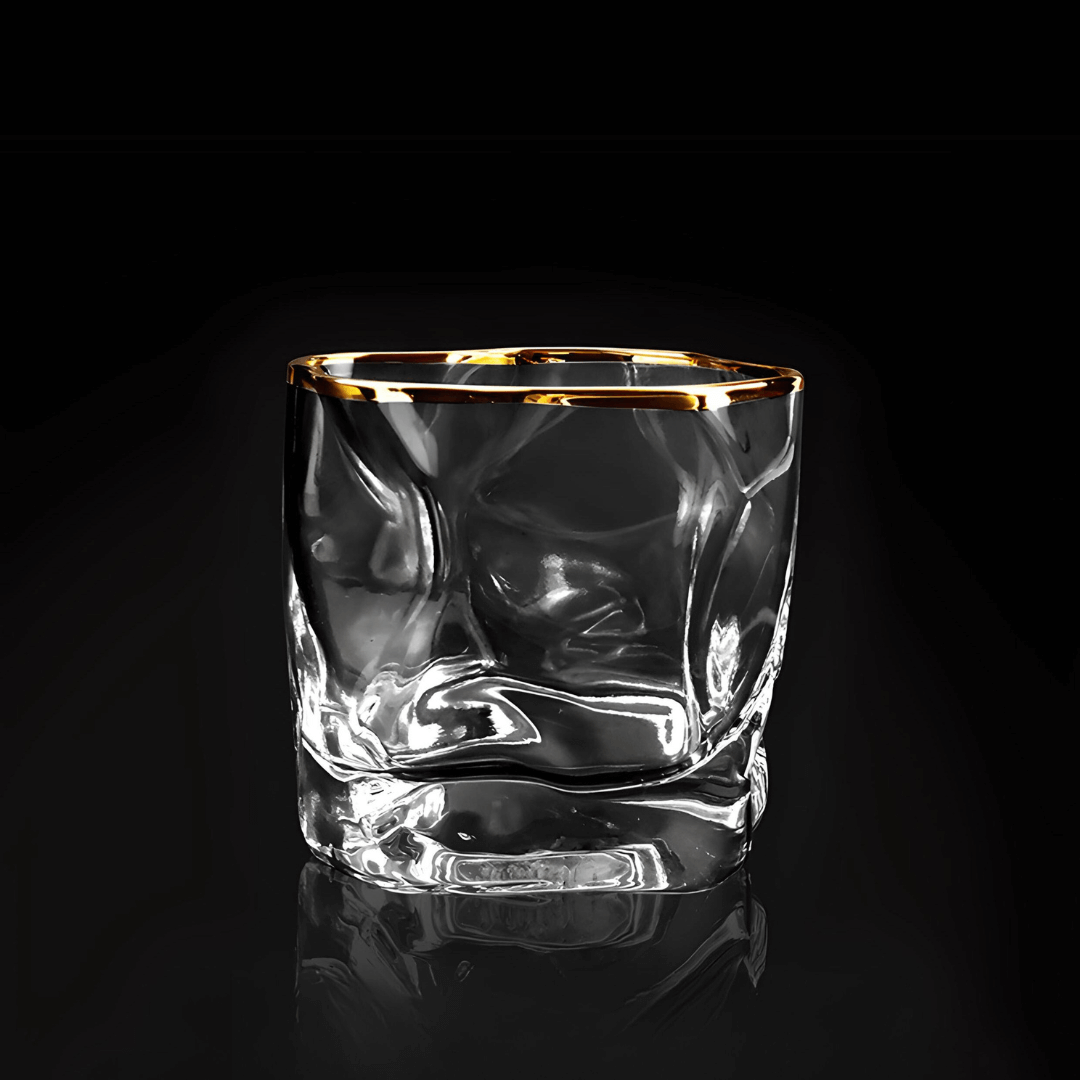 Gold Hoshi Japanese Crystal Whisky Glass-Whiskey Glass-tbgypsysoul