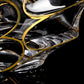 Gold Line Storm Japanese Crystal Whisky Glass-tbgypsysoul