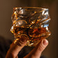 Gold Line Storm Japanese Crystal Whisky Glass-tbgypsysoul