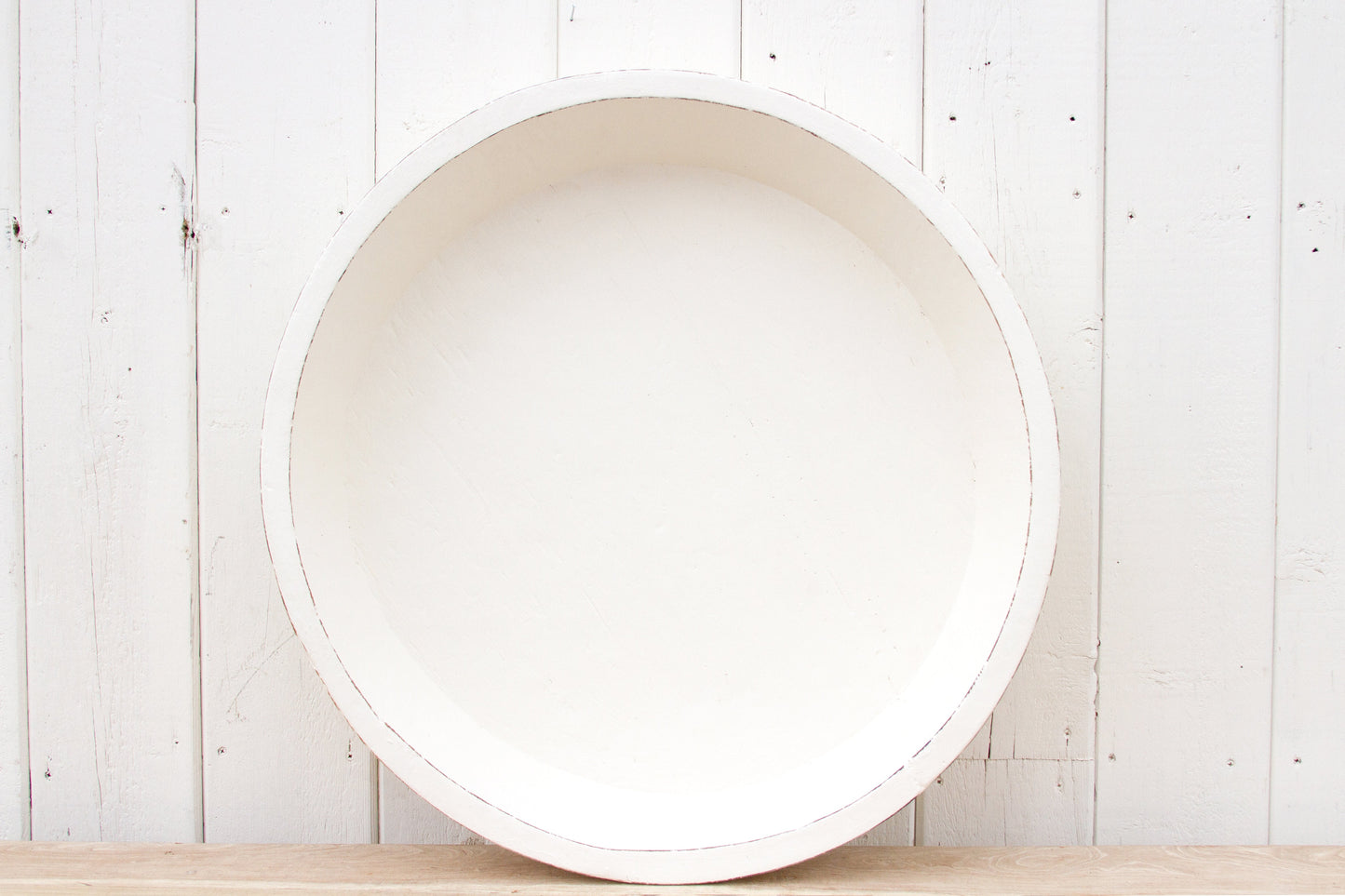 Grand Antique White Dough Bowl-tbgypsysoul