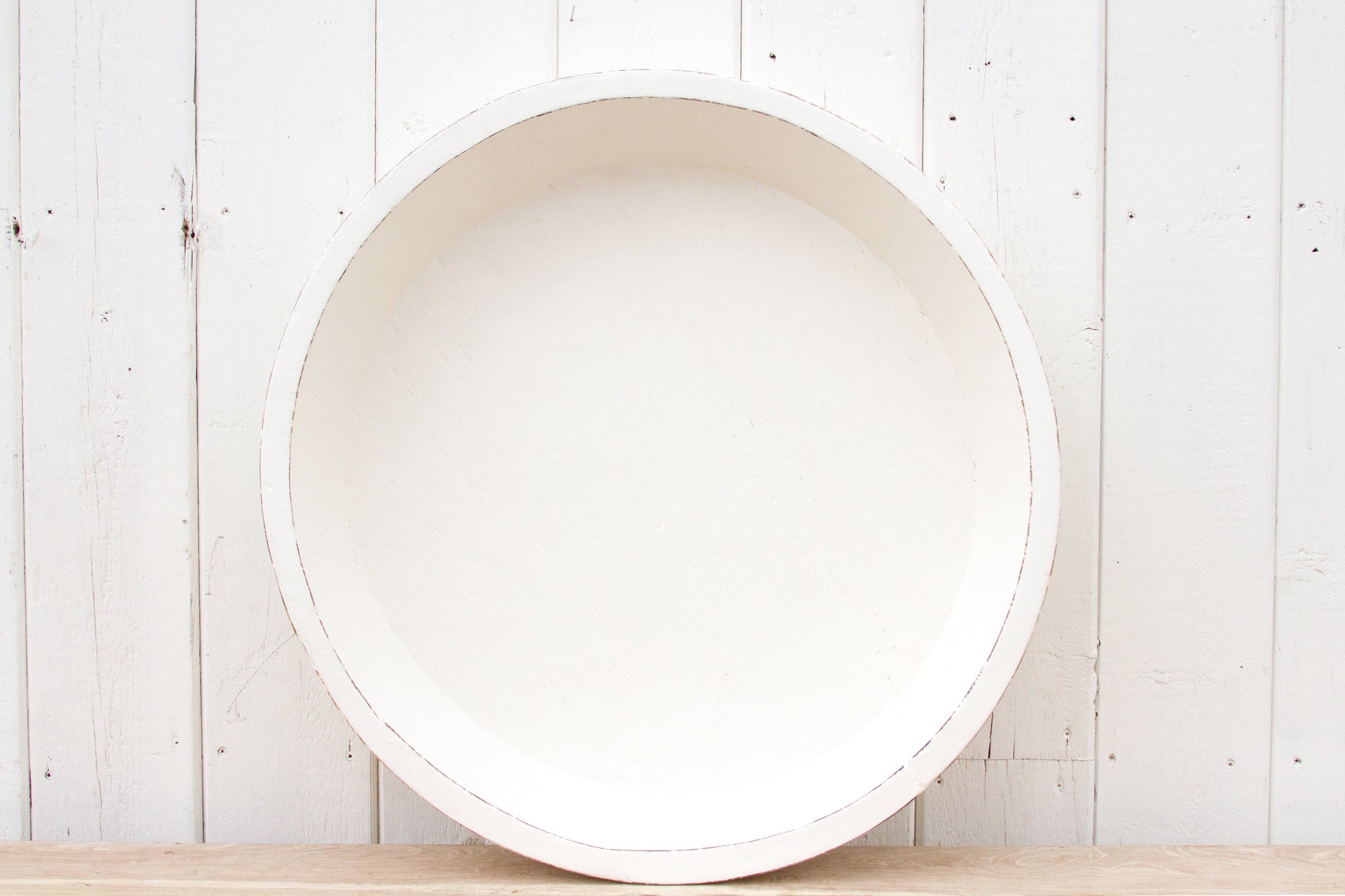 Grand Antique White Dough Bowl-tbgypsysoul