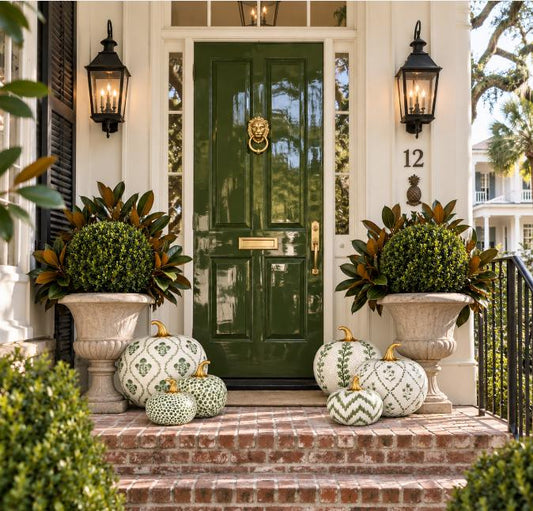 Green Chevron Pumpkin-Shop-tbgypsysoul