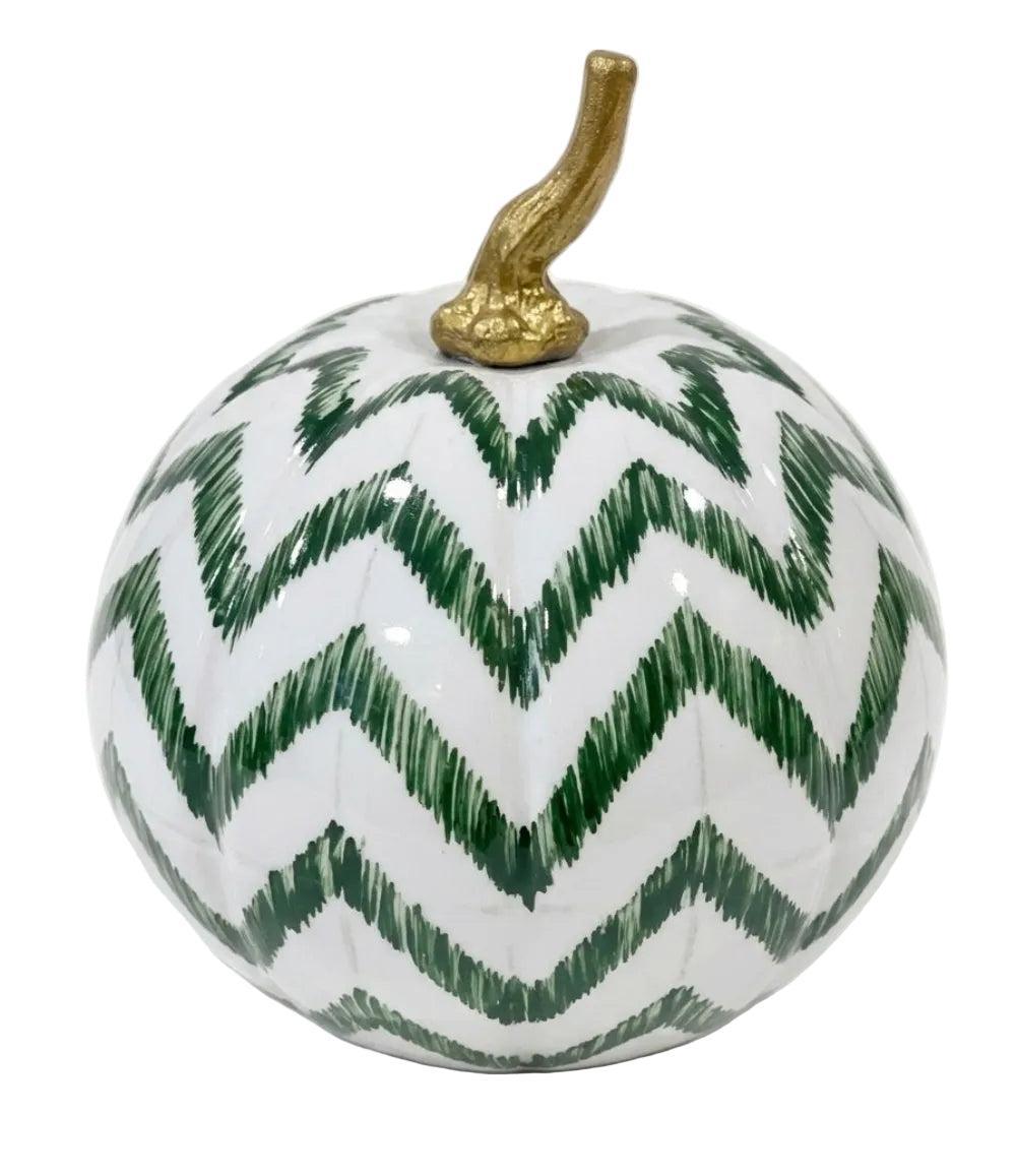 Green Chevron Pumpkin-Shop-tbgypsysoul