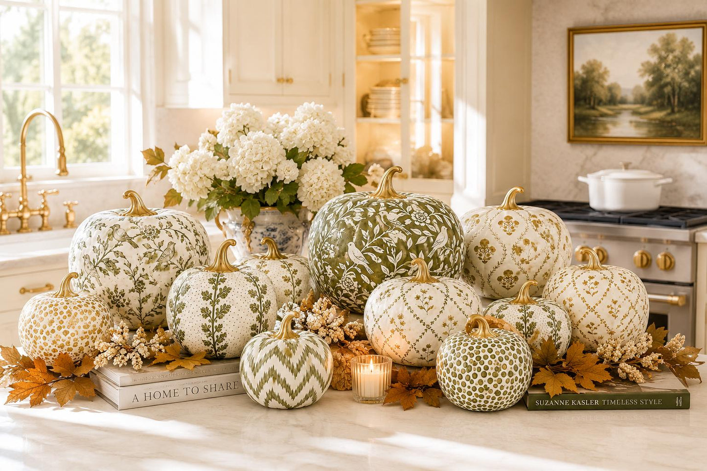 Green Chevron Pumpkin-Shop-tbgypsysoul