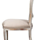 Grey Oak & Grey Oval Cane Back Dining Chair, Set of 2 - White Glove Included