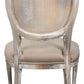 Grey Oak & Grey Oval Cane Back Dining Chair, Set of 2 - White Glove Included