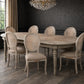 Grey Oak & Grey Oval Cane Back Dining Chair, Set of 2 - White Glove Included-Dining Chair-tbgypsysoul