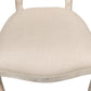 Grey Oak & Linen Flax Oval Cane Back Dining Chair, Set of 2 - White Glove Included