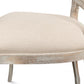 Grey Oak & Linen Flax Oval Cane Back Dining Chair, Set of 2 - White Glove Included