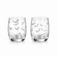 Halloween Bat Whiskey Glasses-Whiskey Glasses > Decal-tbgypsysoul