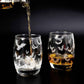 Halloween Bat Whiskey Glasses-Whiskey Glasses > Decal-tbgypsysoul