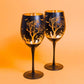 Halloween Wine Glasses-Wine Glasses > Stemmed > Frosted & Matte-tbgypsysoul