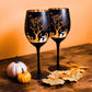 Halloween Wine Glasses-Wine Glasses > Stemmed > Frosted & Matte-tbgypsysoul