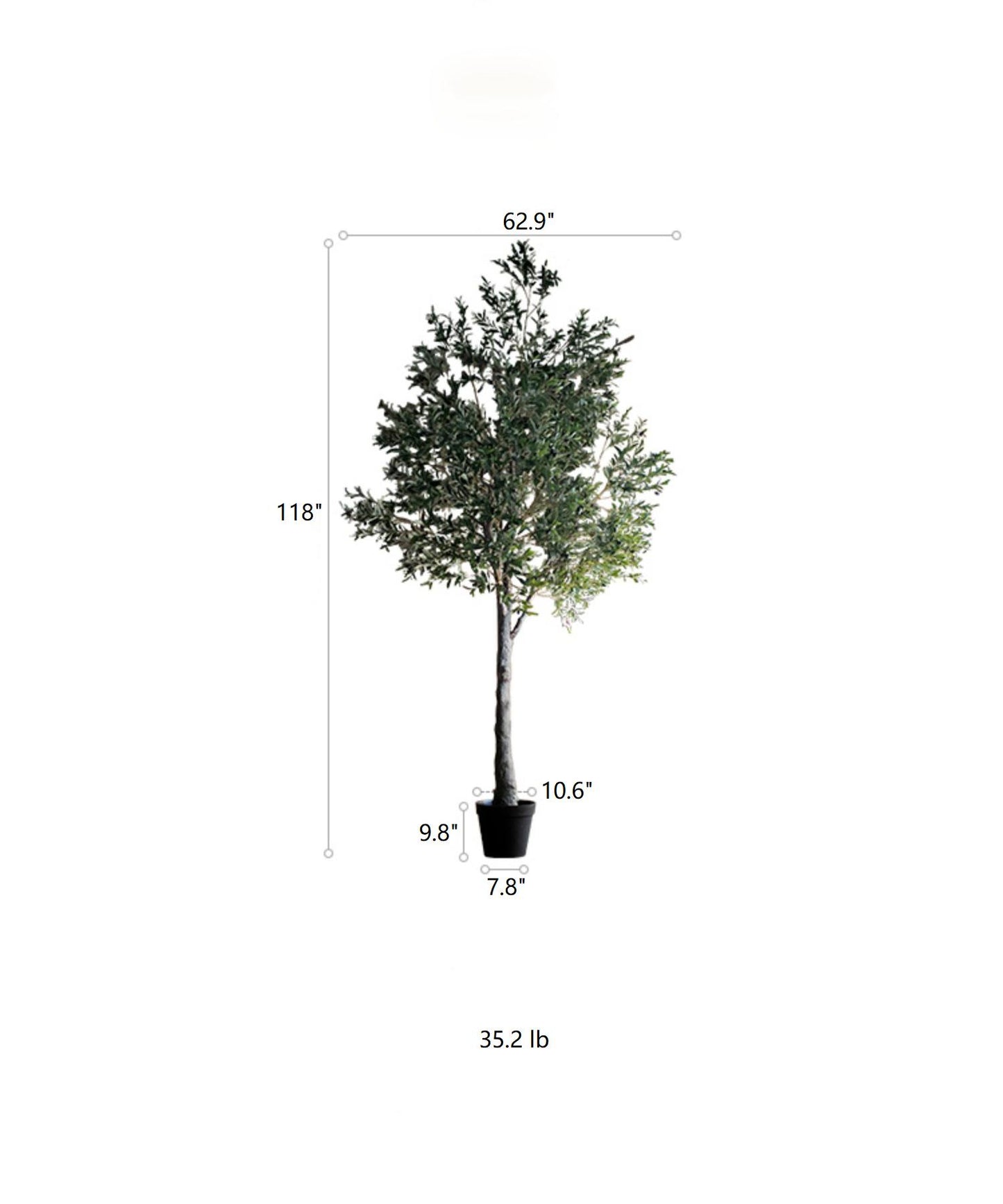 Handmade Artificial Olive Tree – 118” Tall-tbgypsysoul