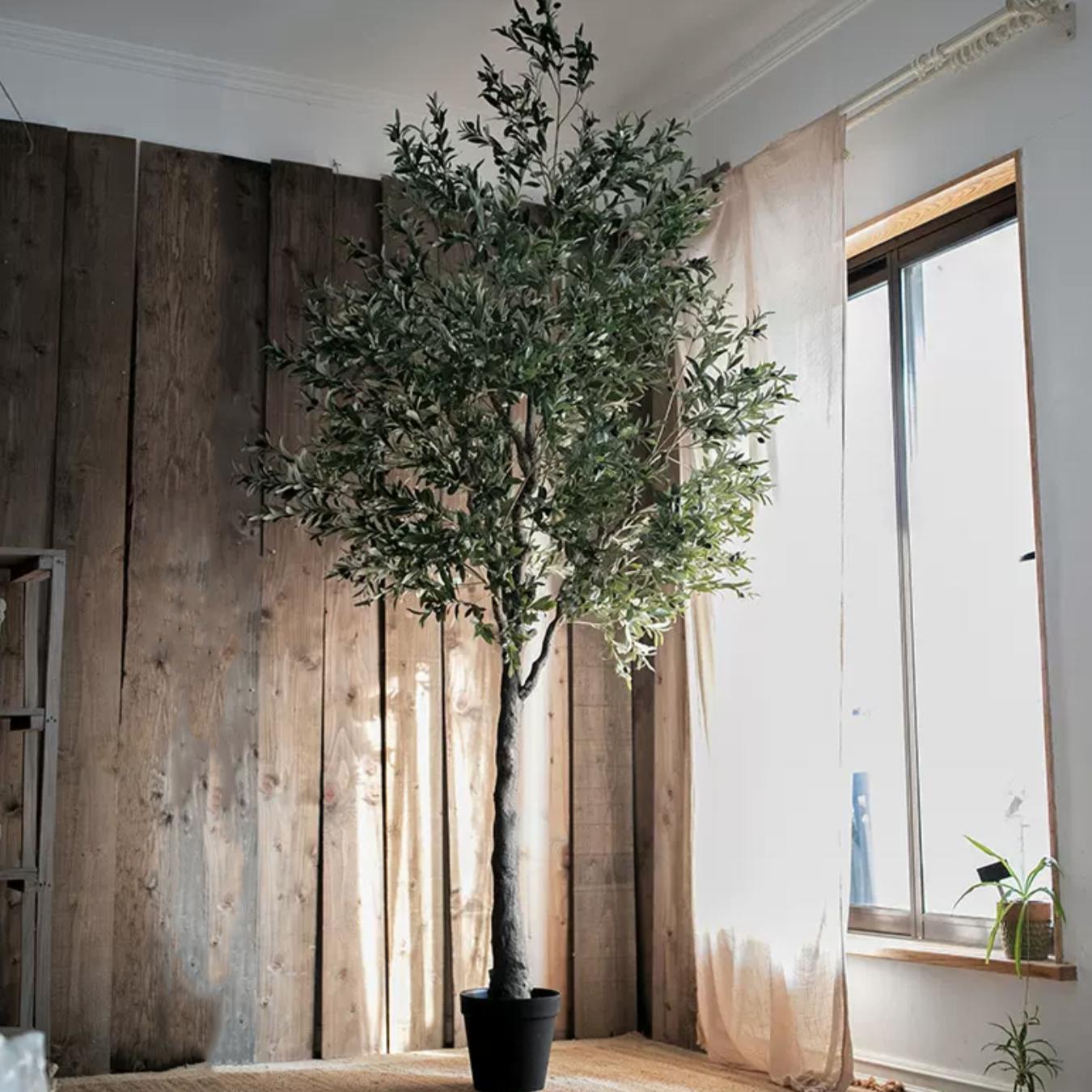 Handmade Artificial Olive Tree – 118” Tall-tbgypsysoul