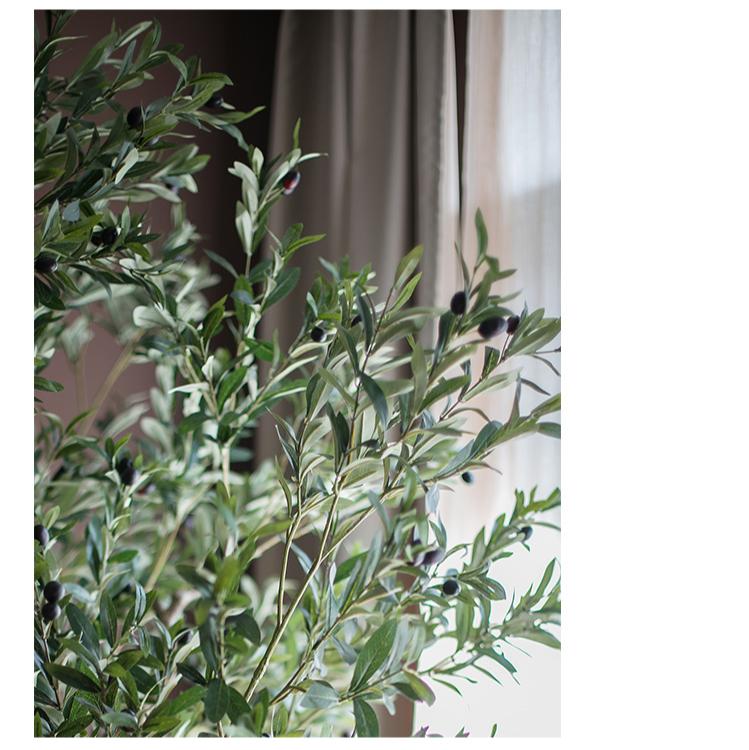 Handmade Silk Faux Olive Tree – 90.55” Tall-tbgypsysoul