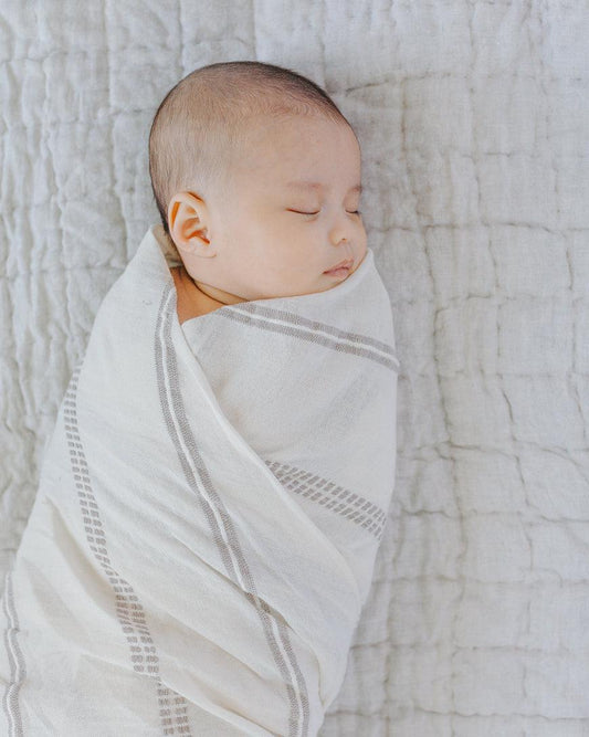 Handwoven Cotton Baby Swaddle-Swaddling & Receiving Blankets-tbgypsysoul