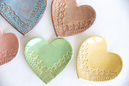Heart Ring Dish Without Gold-Ceramic-tbgypsysoul