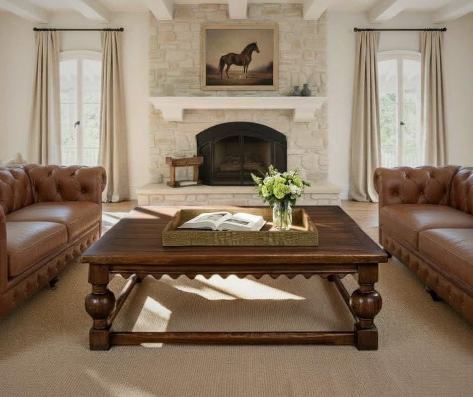 The Heirloom Elm Coffee Table-Coffee Table-tbgypsysoul
