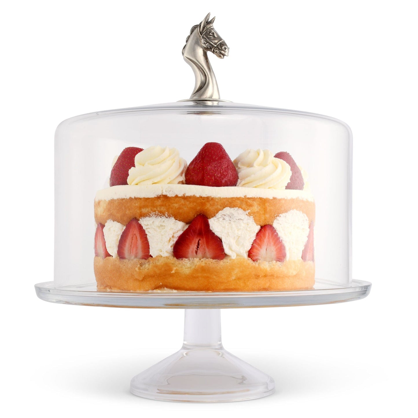 Horse Glass Covered Cake / Dessert Stand-Equestrian-tbgypsysoul