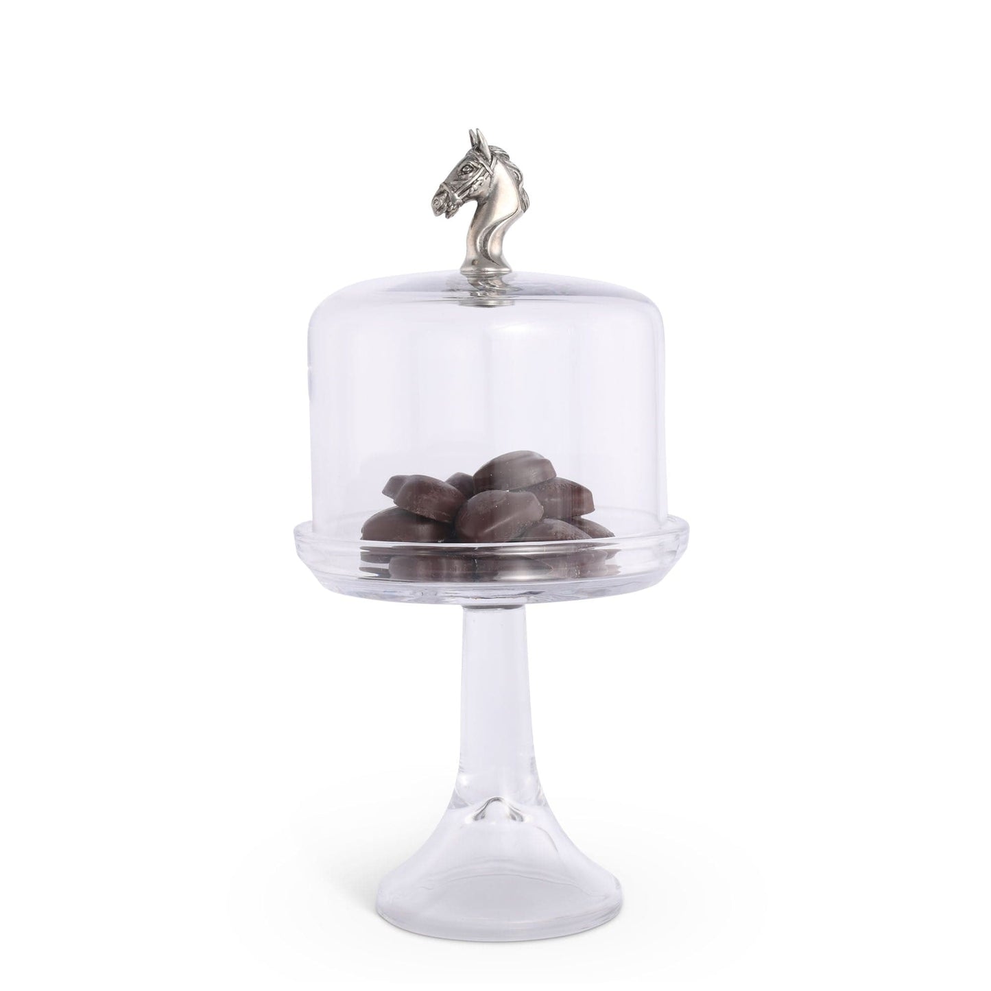 Horse Glass Covered Cake / Dessert Stand-Equestrian-tbgypsysoul