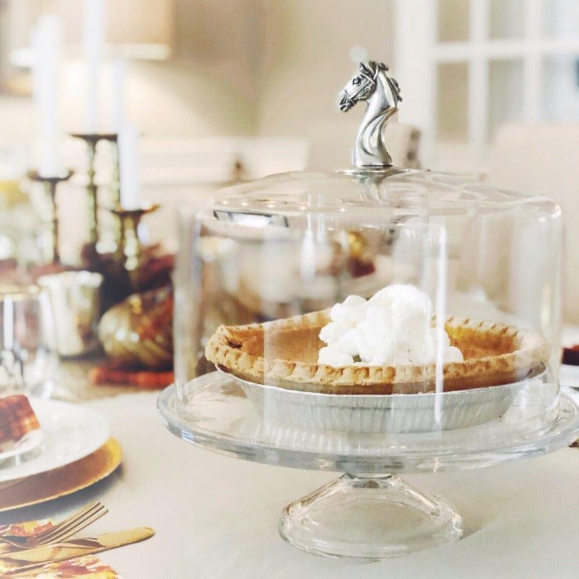 Horse Glass Covered Cake / Dessert Stand-Equestrian-tbgypsysoul