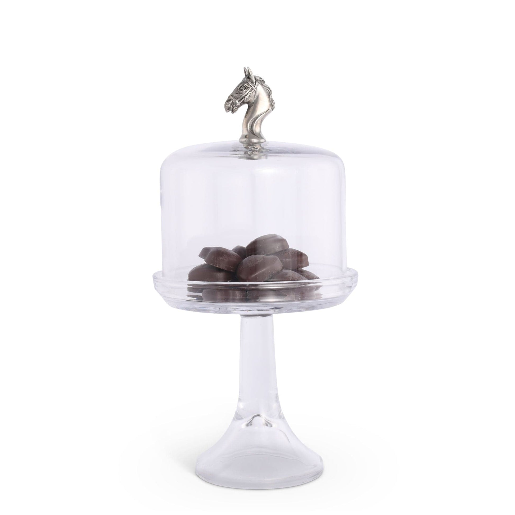 Horse Glass Covered Cake / Dessert Stand-Equestrian-tbgypsysoul