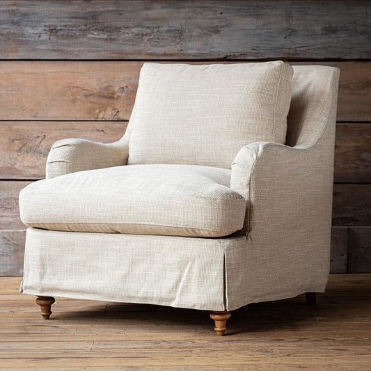 Houndstooth Slipcover Arm Chair-Accent Chair-tbgypsysoul