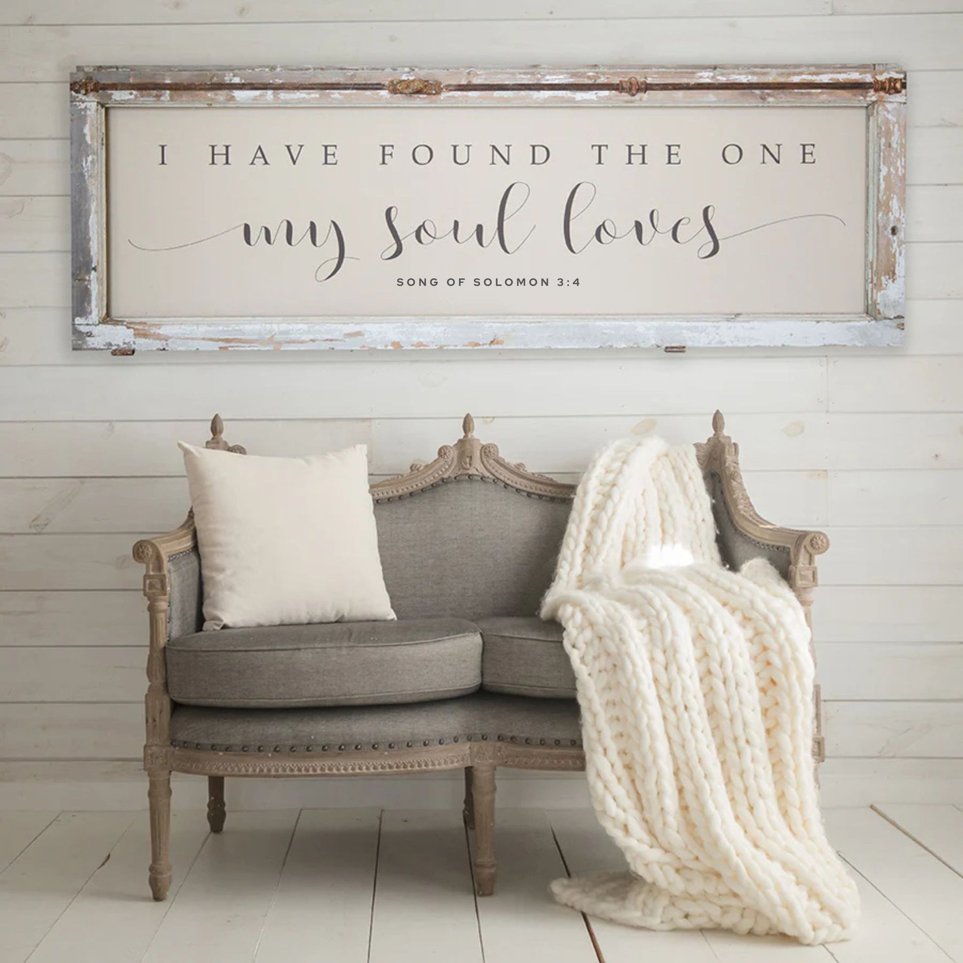I have found the one whom my soul loves. Song of Solomon 3:4 Wide Holland Window with Hardware