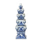 Imperial Ceramic Chinoiserie Tulip Vase, Blue and White-Vase-tbgypsysoul