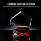 Kami Japanese Rotating Crystal Wine Glass & Wooden Coaster-Wine Glass-tbgypsysoul