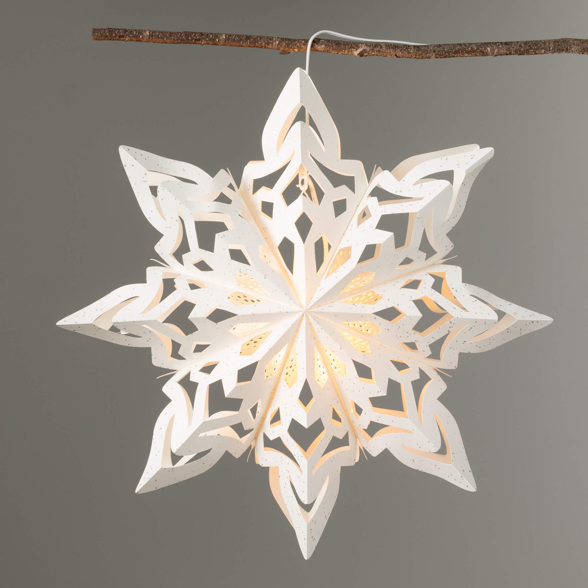 Large Hanging Paper Star-Christmas Ornament-tbgypsysoul