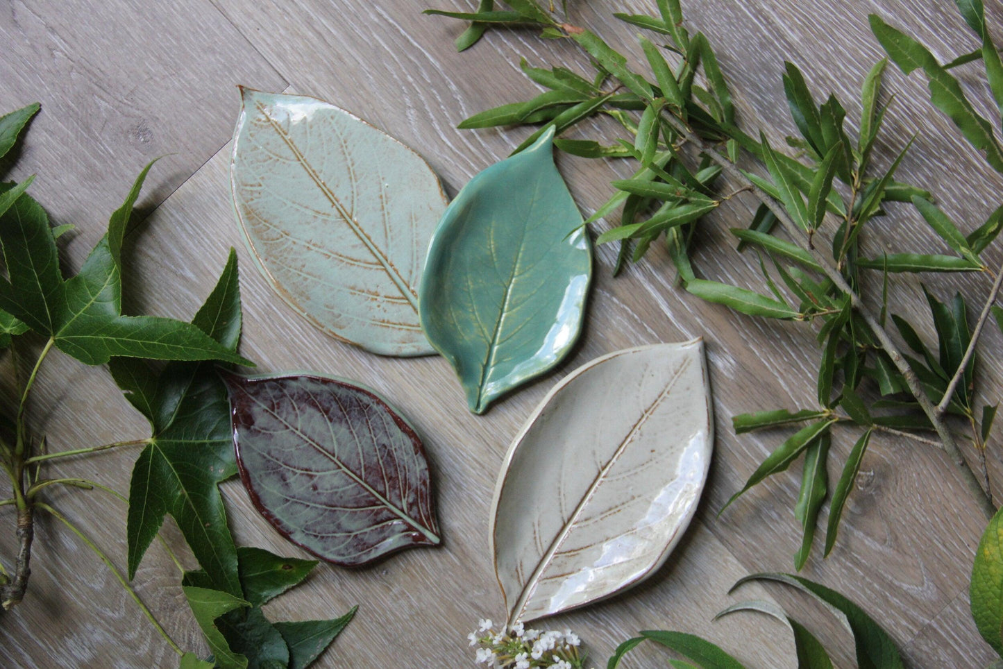 Large Leaf Dish-Ceramic-tbgypsysoul