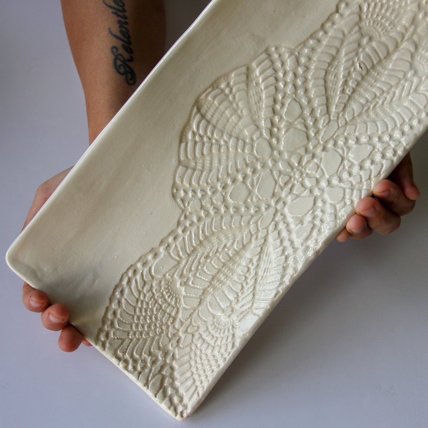 Large Rectangular Platter-Ceramic-tbgypsysoul